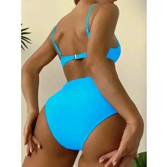 Ocean Blues Push Up Bikini Swimsuit